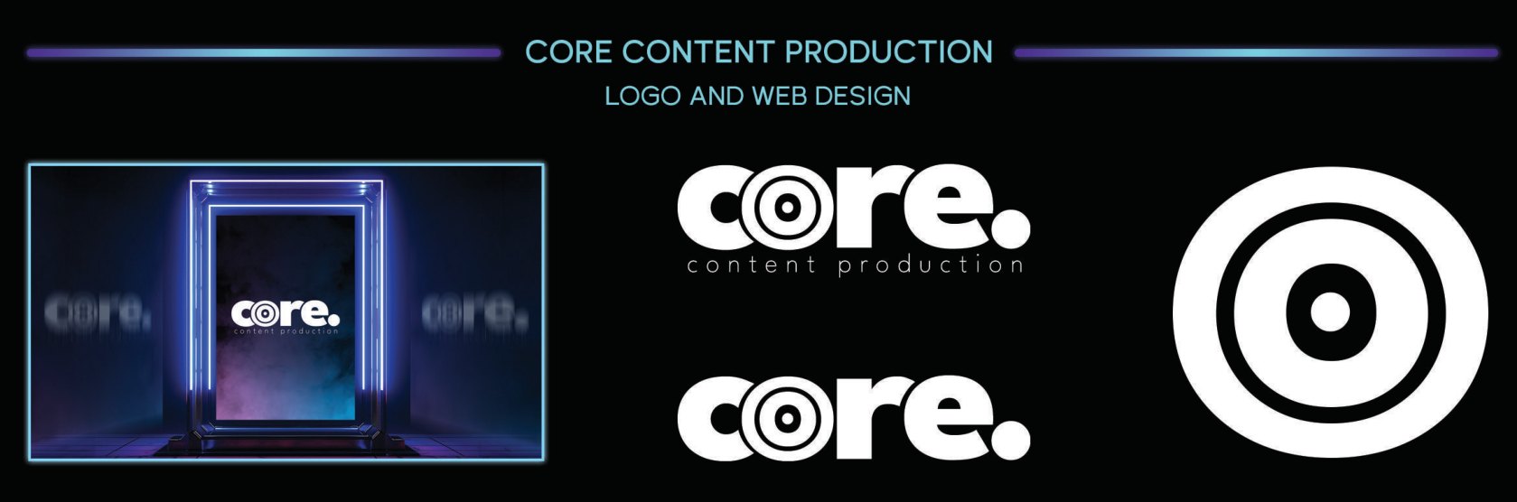 Core Content Production — logo system